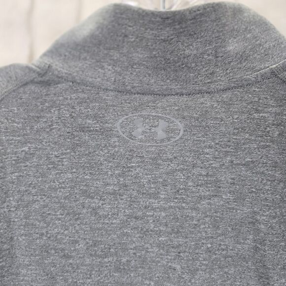 Under Armour Threadborne 1/2 Zip Training Pullover Gray Heather Men's Size XL - Picture 8 of 13